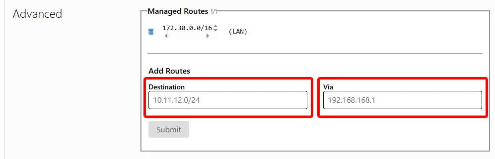 ZeroTier の Managed Routes を設定する①